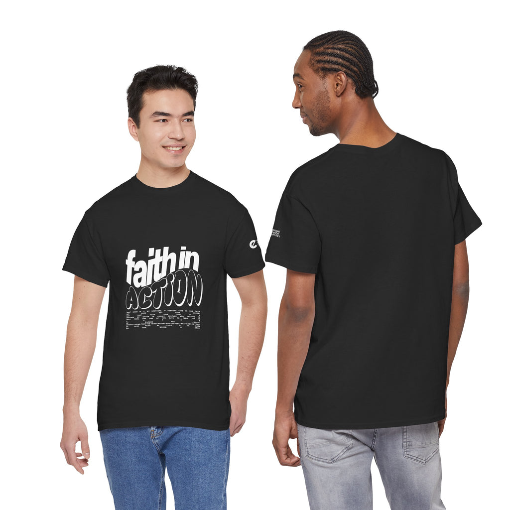 Faith in Action Tee — Inspirational Christian Graphic T‑Shirt