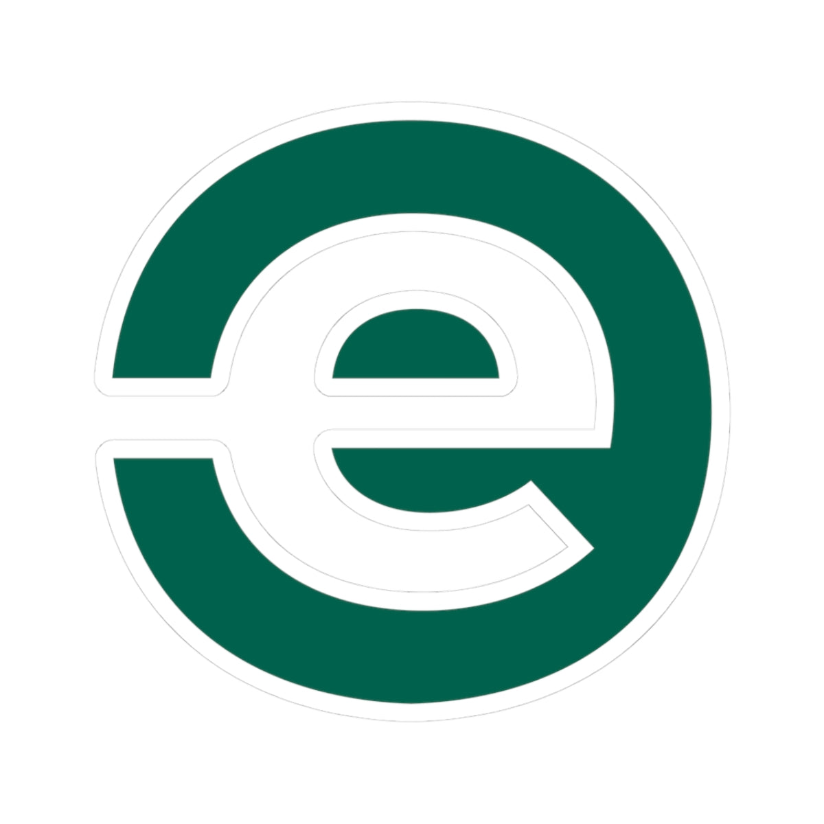 ECC Logo Stickers - Grit Green