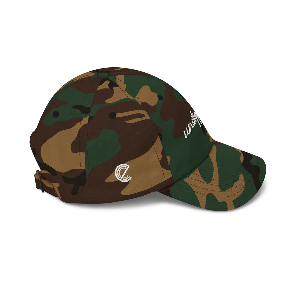Unstoppable Camo Dad Cap — Classic Camouflage Baseball Hat