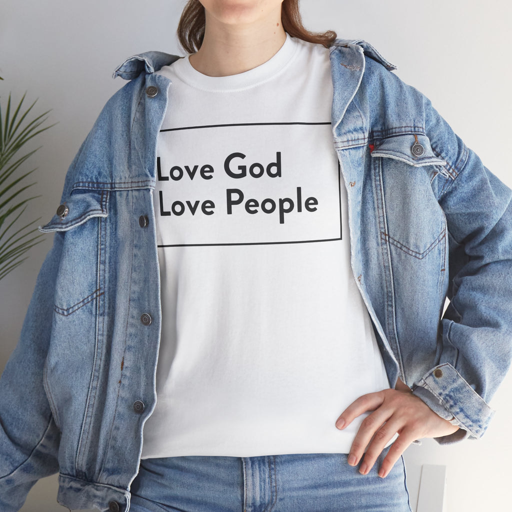Love God Love People T-Shirt — Christian Faith Tee