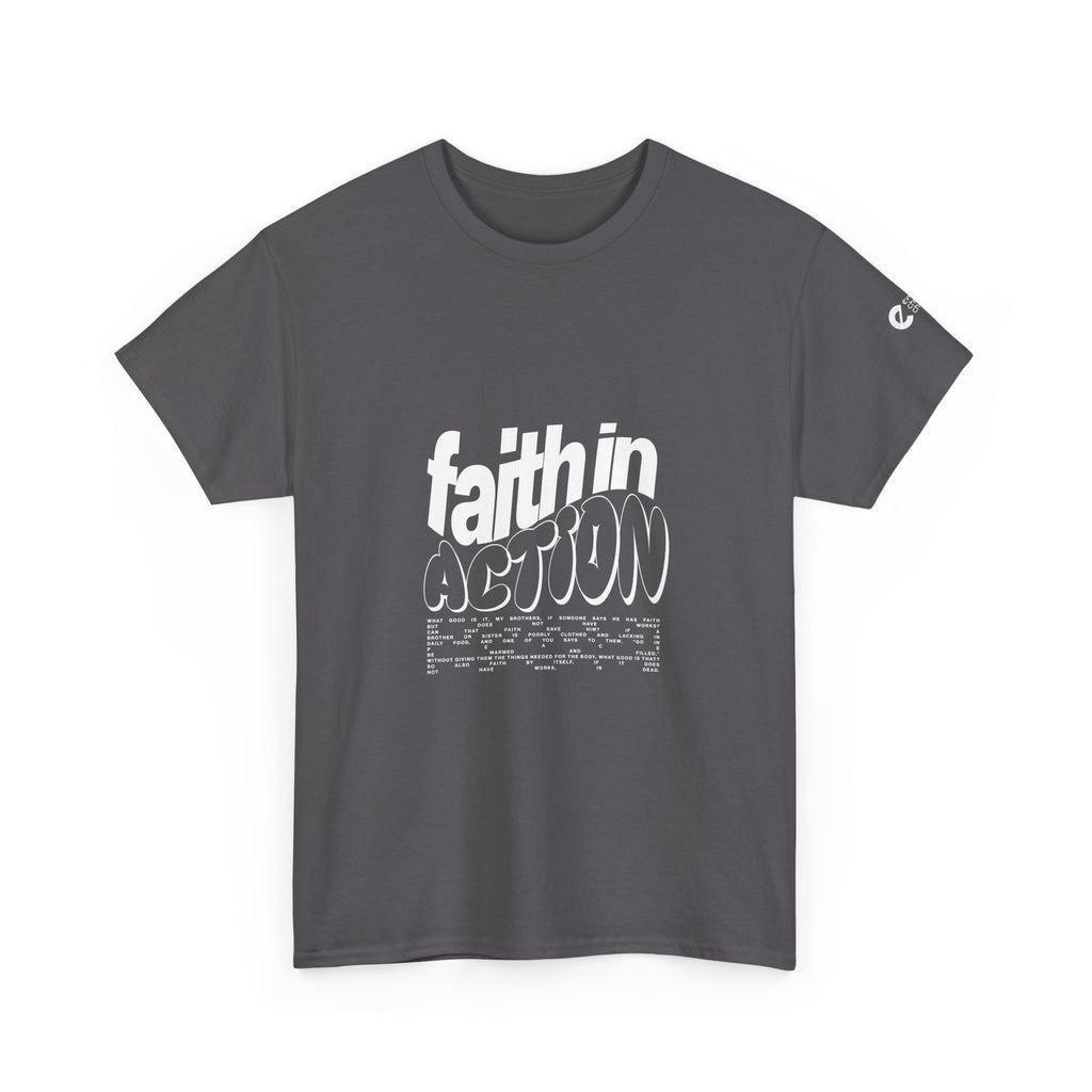 Faith in Action Tee — Inspirational Christian Graphic T‑Shirt